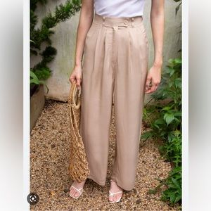 Pixie Market Tan Tencel pant